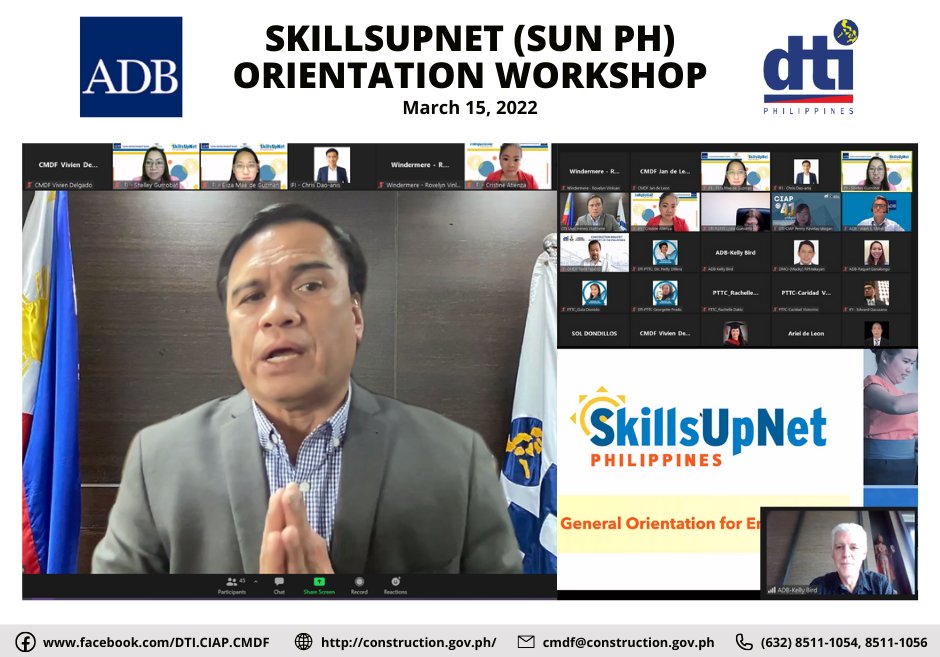  In Photo: DTI USec Ireneo V. Vizmonte delivers the opening remarks at the SUN PH Orientation Workshop