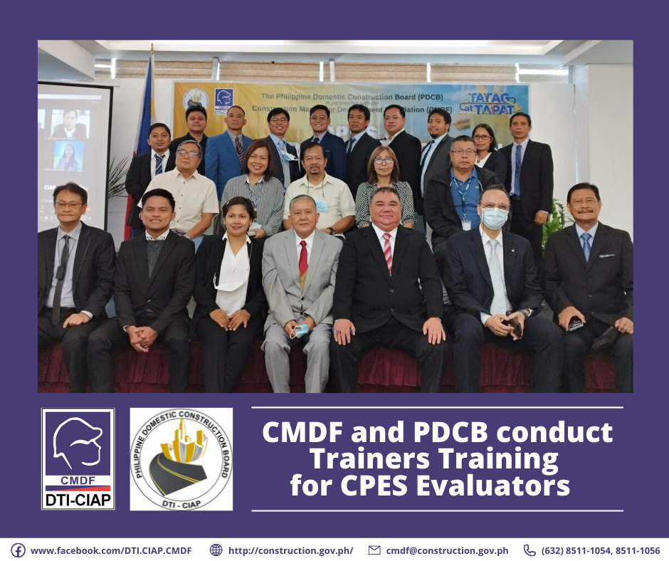 CMDF and PDCB conduct Trainers Training for CPES Evaluators
