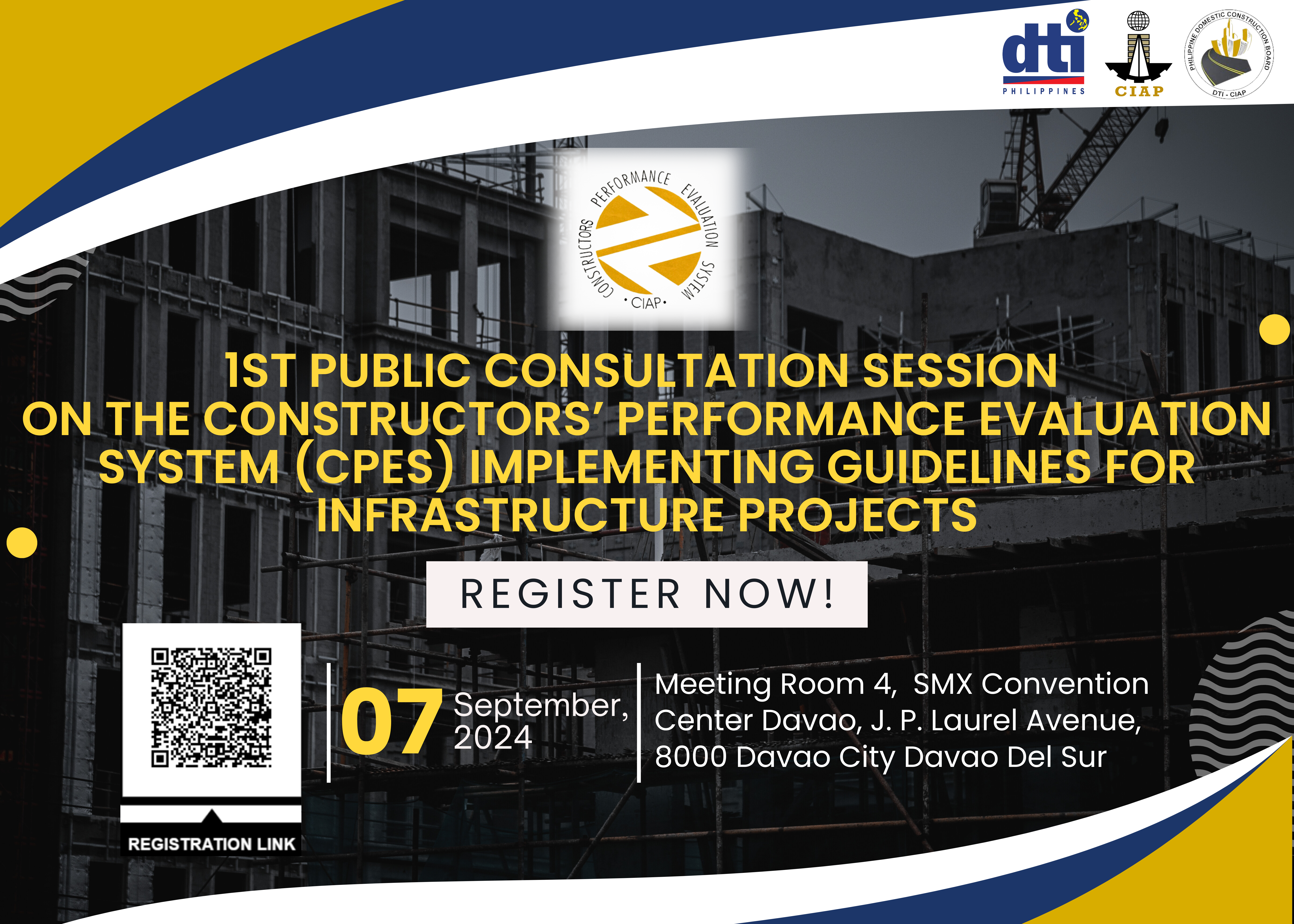 You are invited to the 1st Public Consultation Session for the Revised CPES Guidelines!